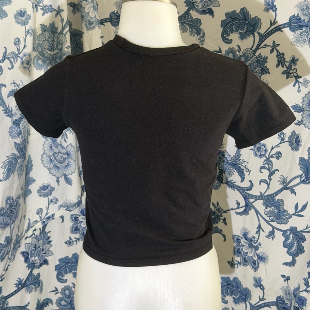 The Rolling Stones Black Graphic Baby Tee Multicolor Logo - Picture 2 of 3